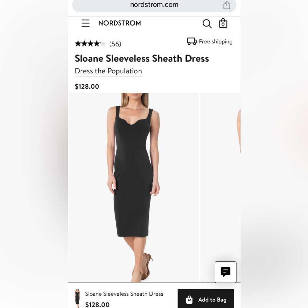 Nordstrom: Dress the Population- New Sloane Sleeveless Sheath Dress